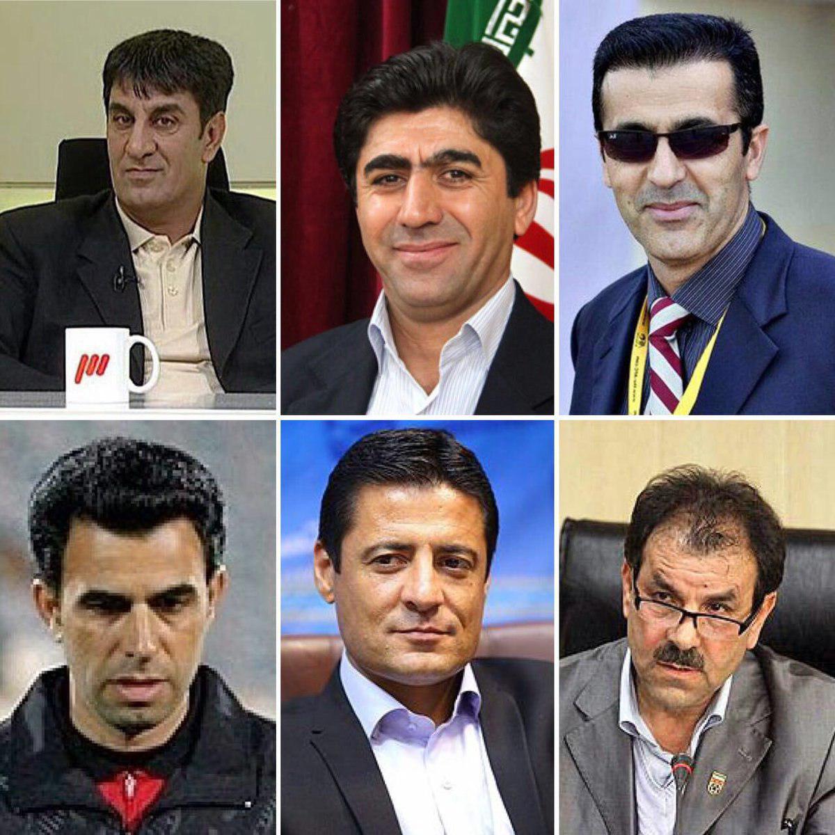 داوران فوتبال-مسعود مرادی-هدای ممبینی-خداداد افشاریان-فریدون اصفهانیا-علیرضا فغانی-محسن ترکی