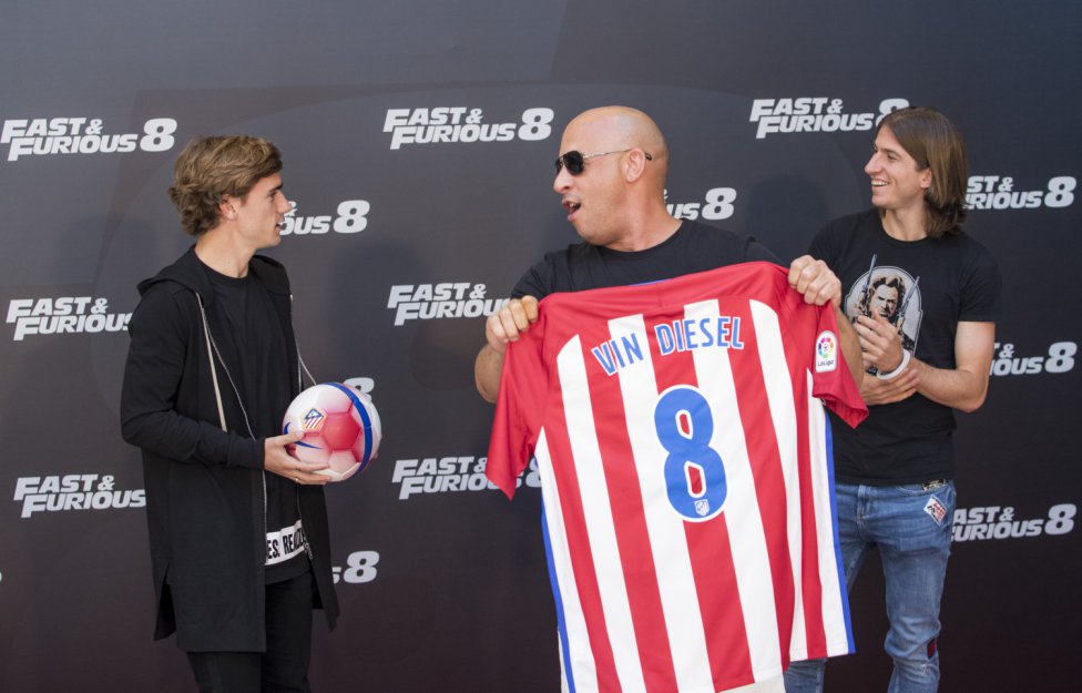 وین دیزل - آنتوان گریزمان - اتلتیکو مادرید - Fast & Furious 8 - فیلیپه لوئیس