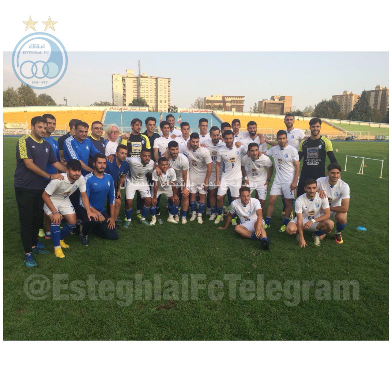حضور امید نورافکن در محل تمرین استقلال