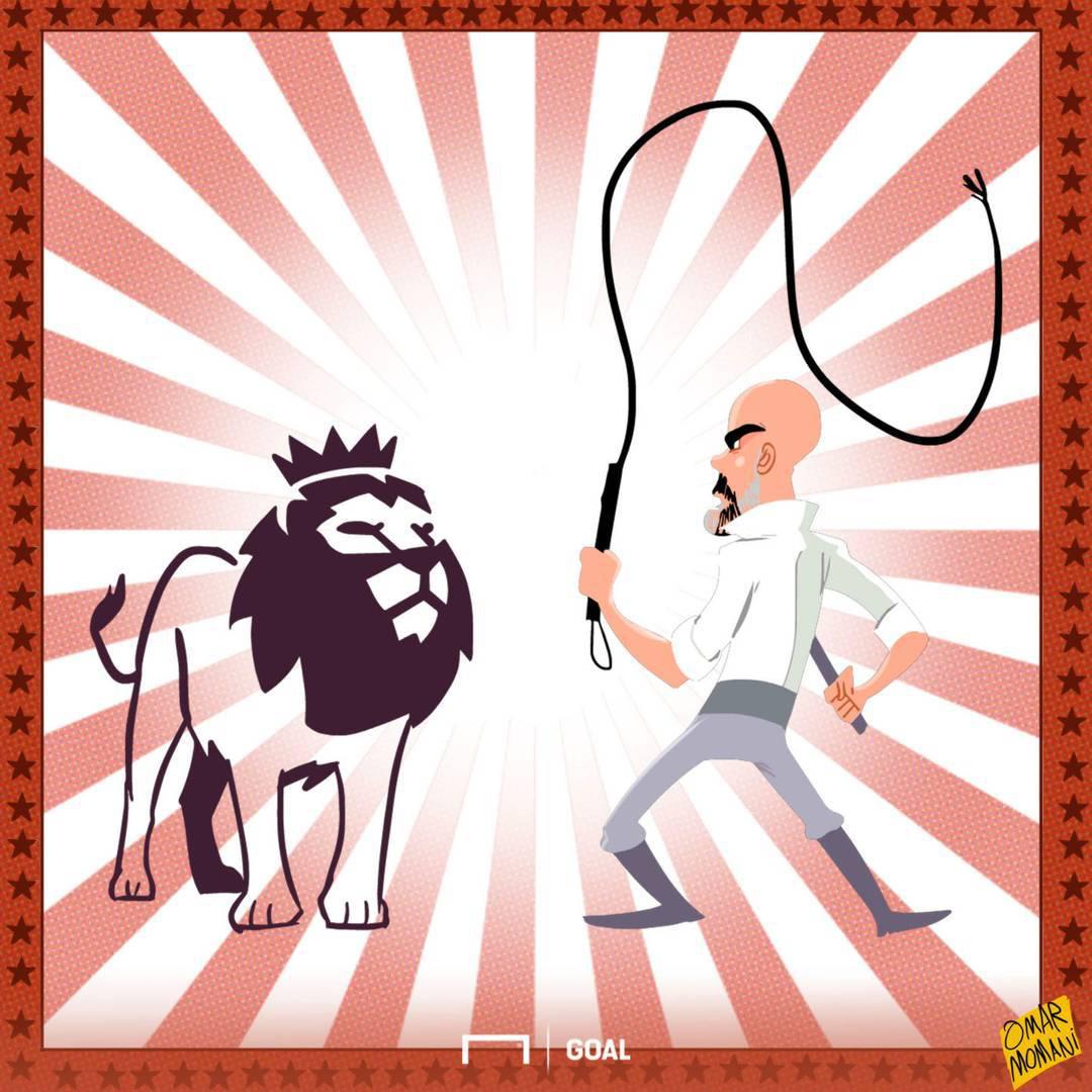 پپ گواردیولا - لیگ برتر انگلیس - کاریکاتور