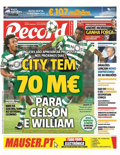 ژلسون مارتینز - ویلیام کاروالیو - Gelson martins - william carvalho