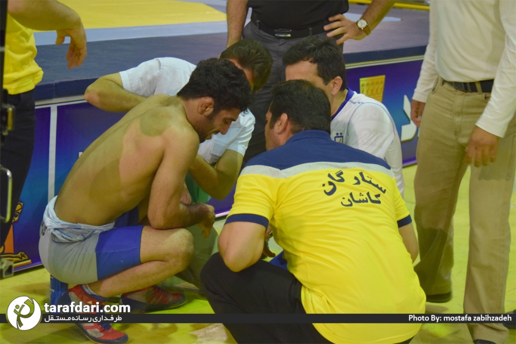 درگیری بین مسعود اسماعیل پور و مهران نصیری-مهران نصیری-مسعود اسماعیل پور-لیگ برتر کشتی-اتفاقات حاشیه ای لیگ برتر کشتی