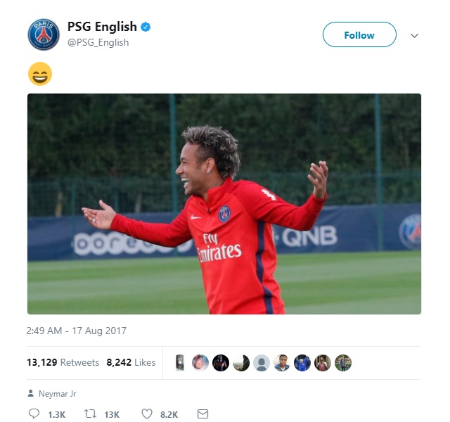 نیمار - توییتر باشگاه پاری سن ژرمن - Neymar - نیمار - توییتر باشگاه پاری سن ژرمن - Neymar -