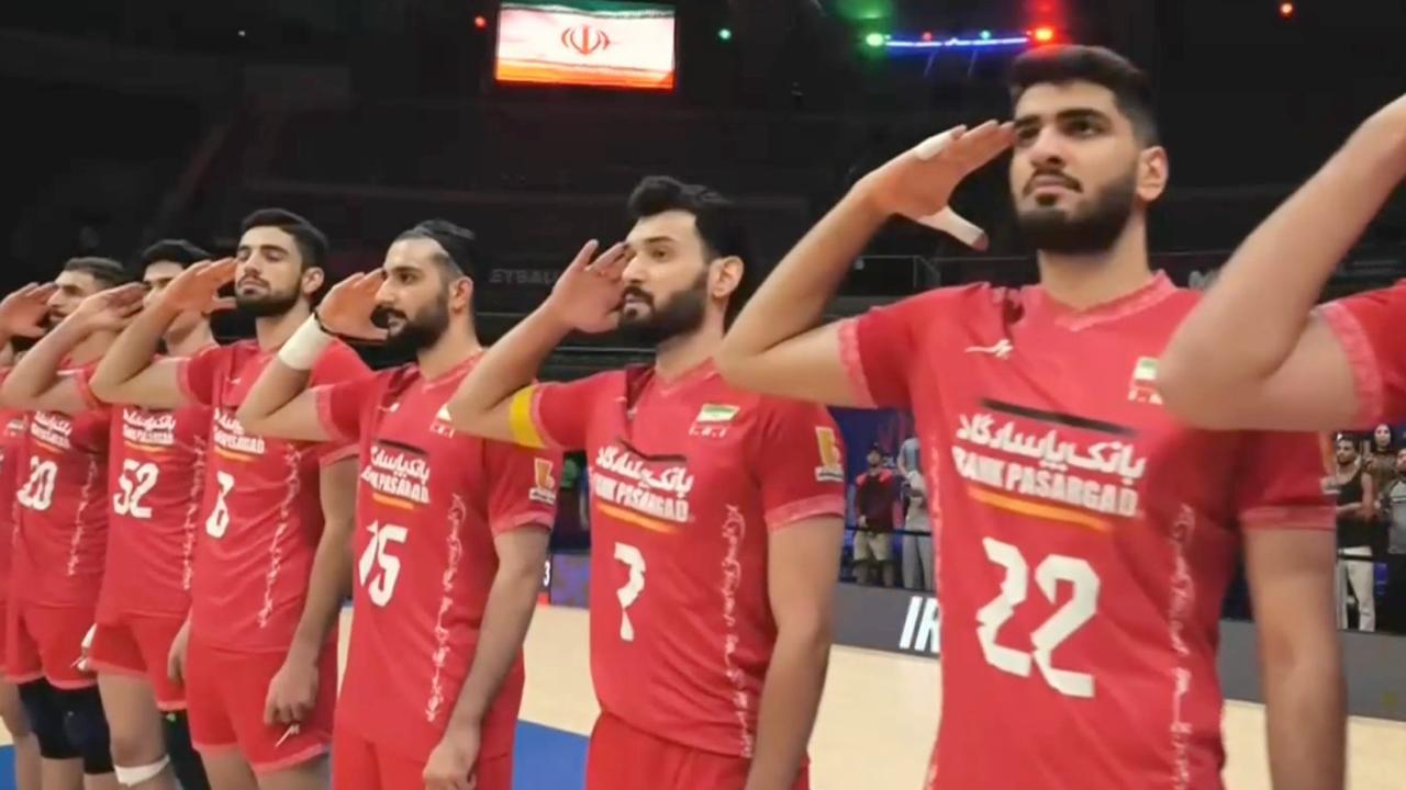 احترام نظامی تیم ملی والیبال ایران در لیگ ملتهای والیبال ۲۰۲۵