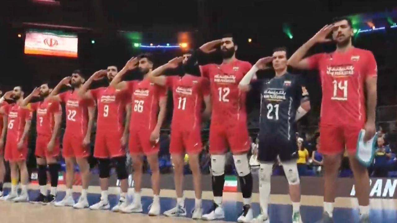 احترام نظامی تیم ملی والیبال ایران در لیگ ملتهای والیبال ۲۰۲۵