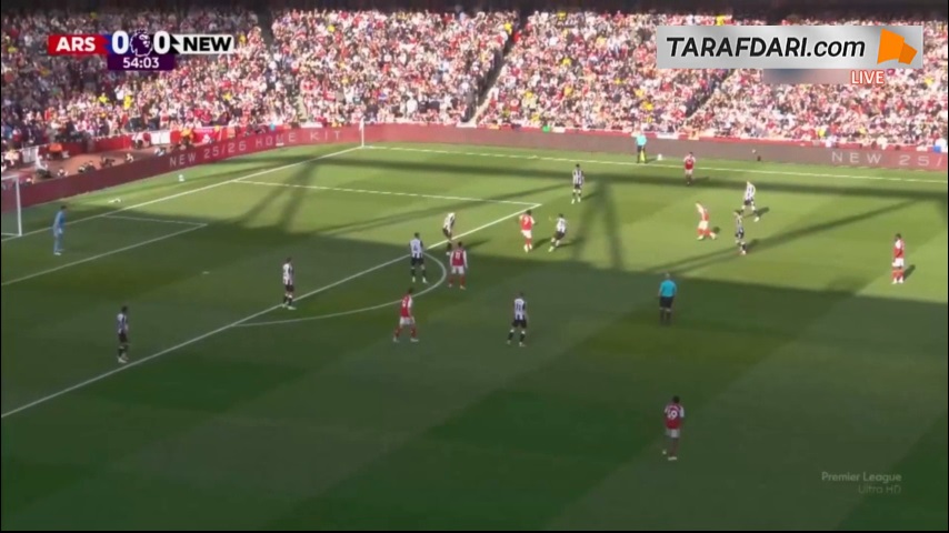 گل زیبای دکلان رایس به نیوکاسل (آرسنال 1-0 نیوکاسل)