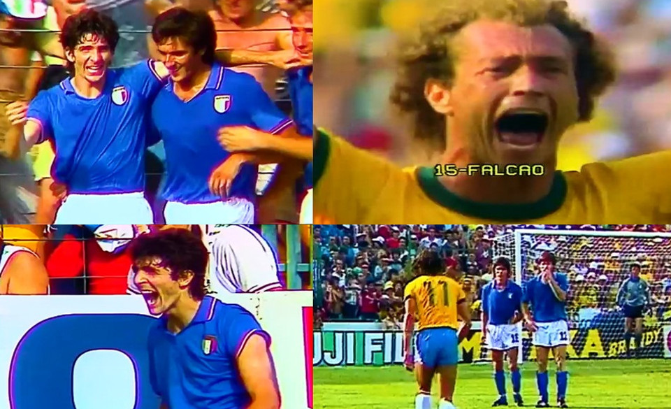 پائولو روسی، فالکائو و سوکراتس - ایتالیا و برزیل - جام جهانی 1982