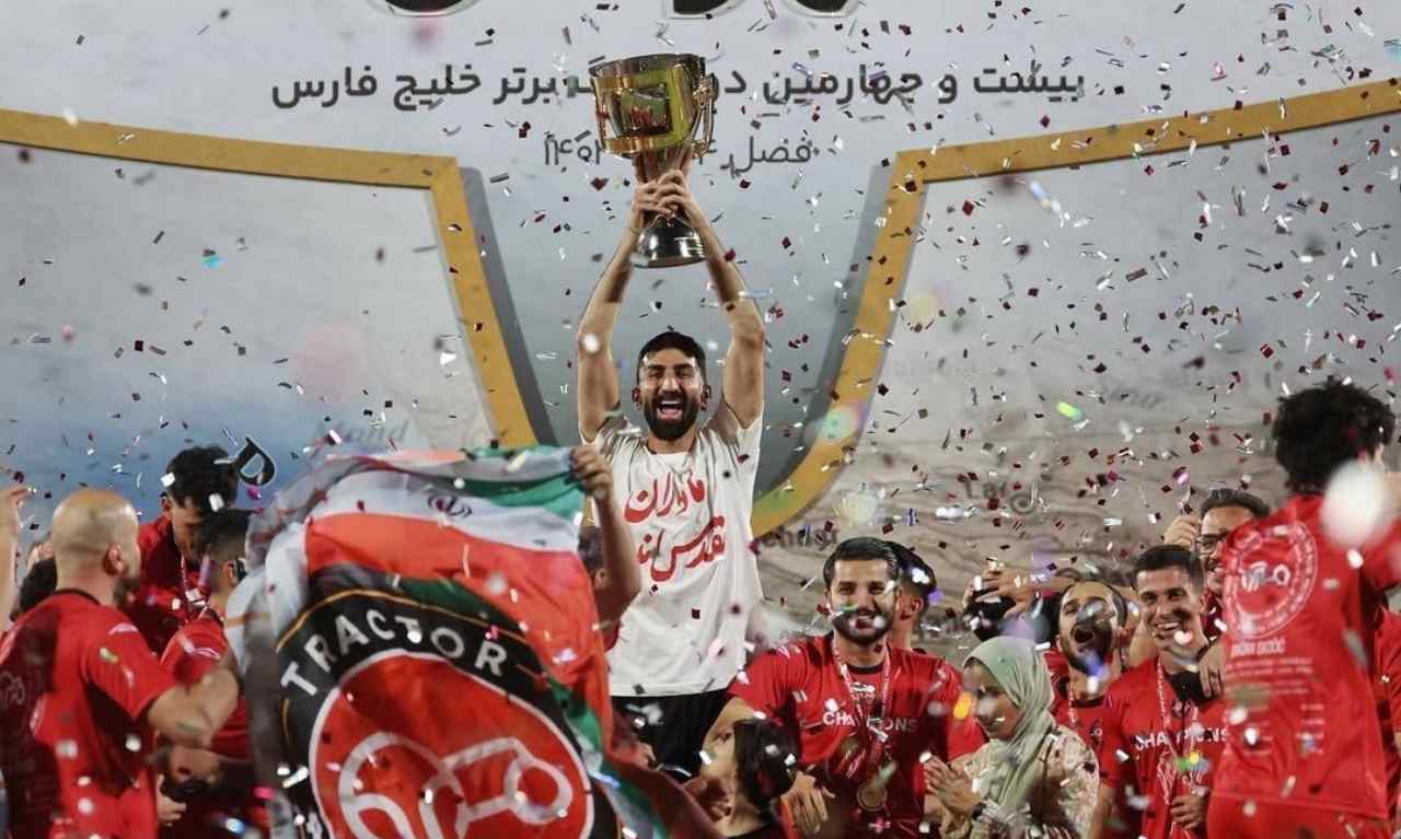 علیرضا بیرانوند- جشن قهرمانی تراکتور
