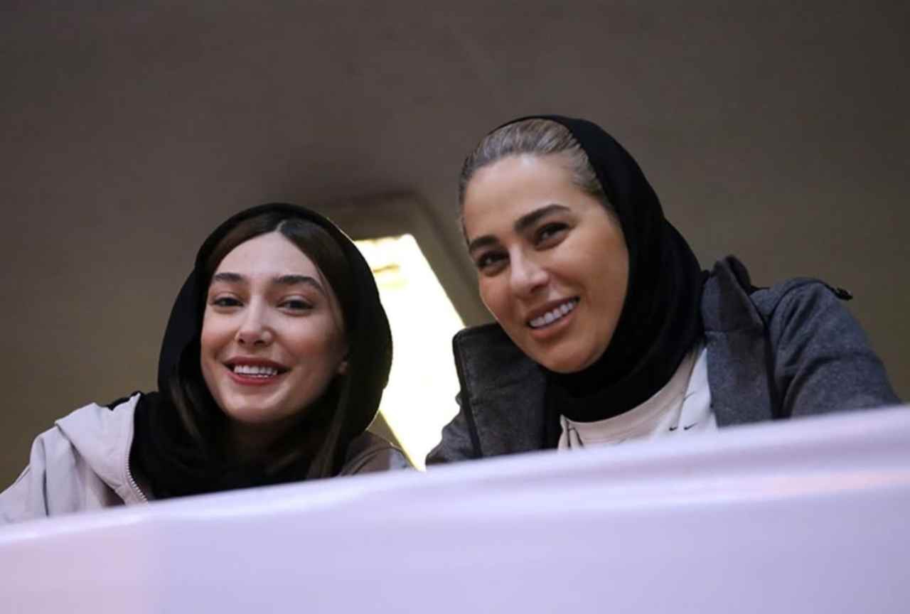 عکس از مبینا نعمت زاده و مهروز ساعی در تیم ملی تکواندوی زنان ایران
