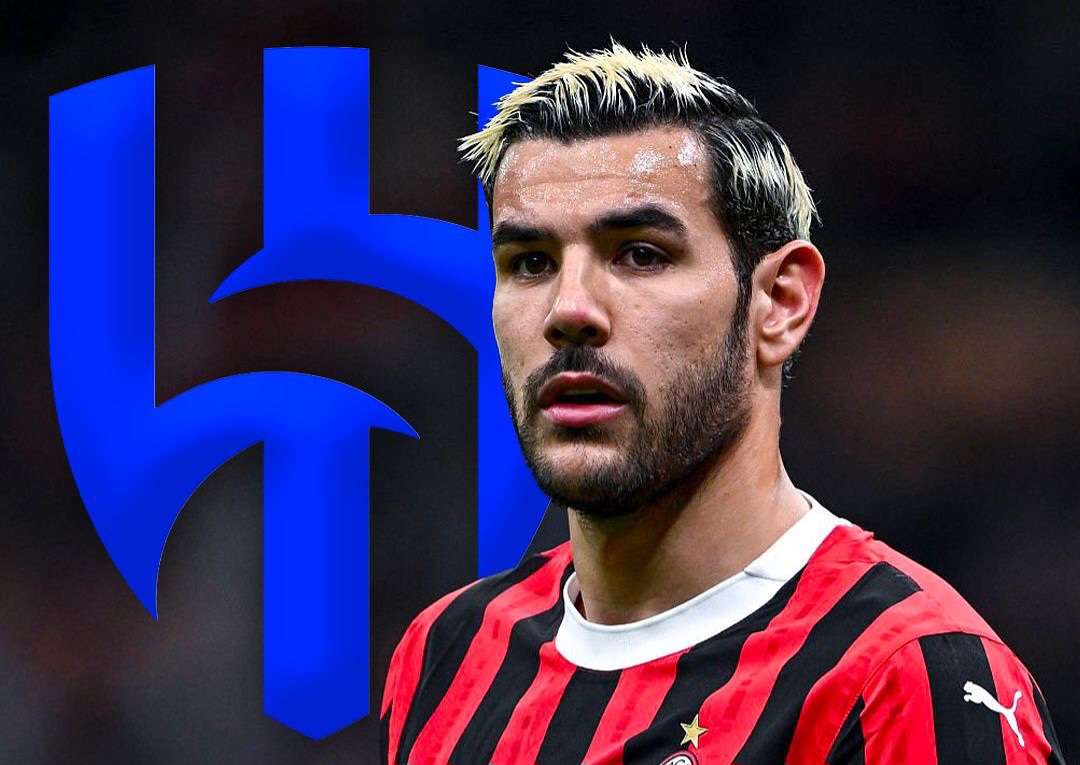 عکس از تئو هرناندز و لوگوی الهلال