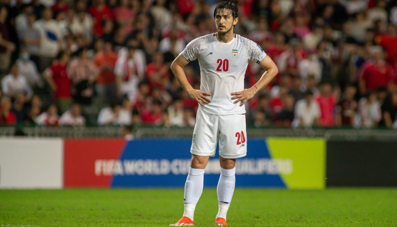 سردار آزمون مهاجم تیم ملی ایران و باشگاه شباب الاهلی امارات - فوتبال ایران - جام جهانی 2026