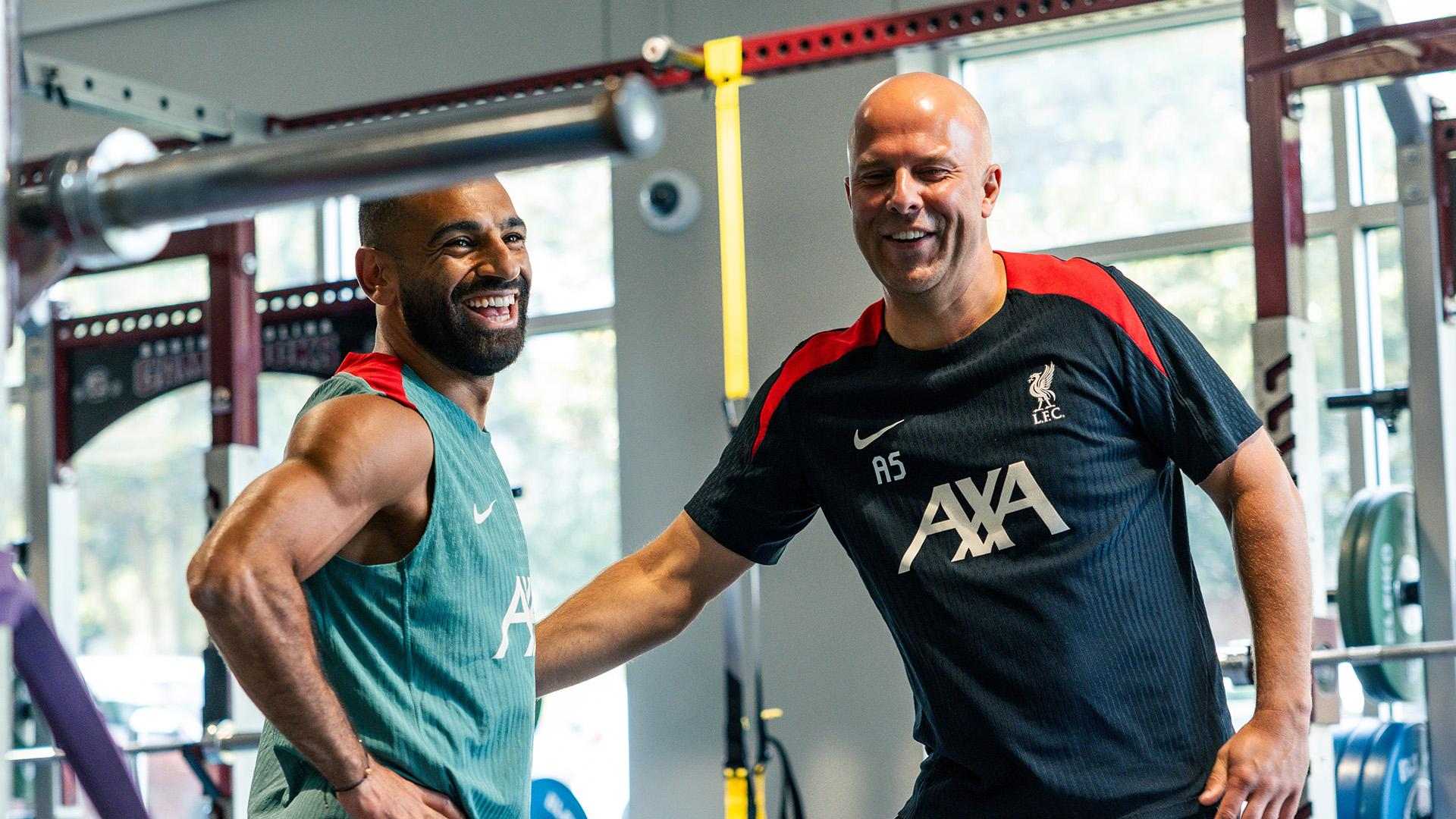 محمد صلاح و آرنه اسلوت در لیورپول