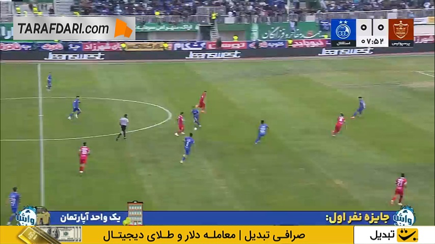 واکنش آدان و مهار شوت اورونوف (پرسپولیس 0-0 استقلال)