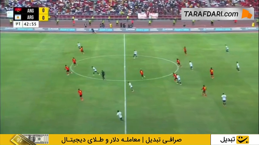 گل لائوتارو مارتینز به آنگولا روی پاس لیونل مسی (آنگولا 0-1 آرژانتین)