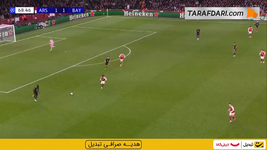 گل نونی مادوئکه به بایرن مونیخ (آرسنال 2-1 بایرن مونیخ)