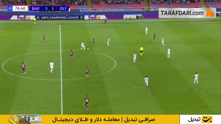 گل دوم مارکوس رشفورد به المپیاکوس (بارسلونا 6-1 المپیاکوس) 