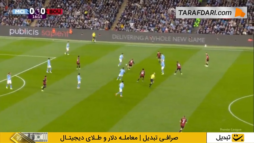 گل ارلینگ هالند به بورنموث روی پاس زیبای شرکی (منچسترسیتی 1-0 بورنموث)