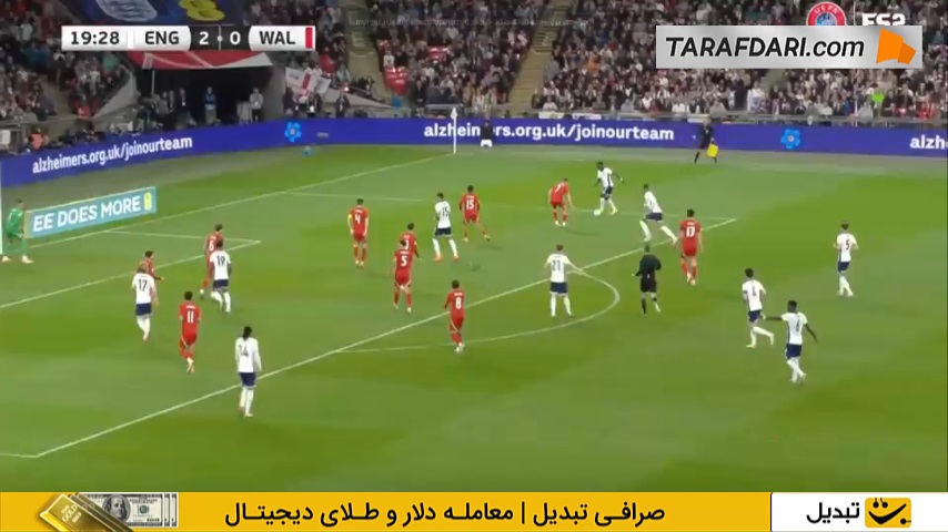 گل تماشایی بوکایو ساکا به ولز (انگلیس 3-0 ولز)