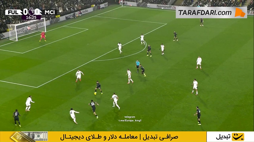 گل ارلینگ هالند به فولام (فولام 0-1 منچسترسیتی)