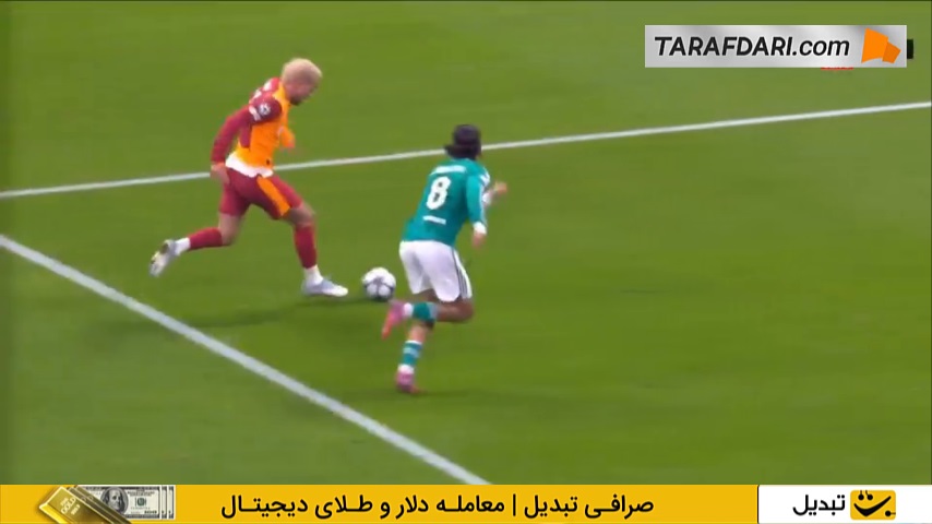 گل ویکتور اوسیمن به لیورپول از روی نقطه پنالتی (گالاتاسارای 1-0 لیورپول)