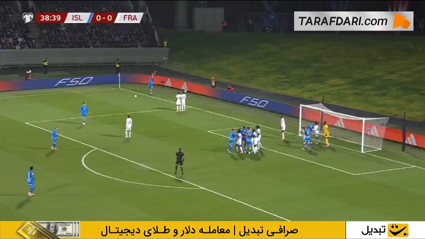 گل پالسون به فرانسه (ایسلند 1-0 فرانسه) 