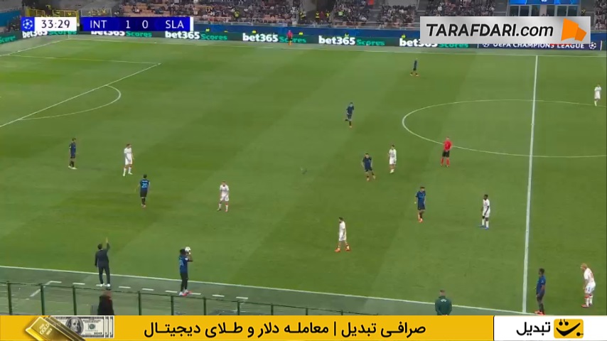 گل دنزل دومفریز به اسلاویا پراگ روی حرکت زیبای تورام (اینتر 2-0 اسلاویا پراگ) 
