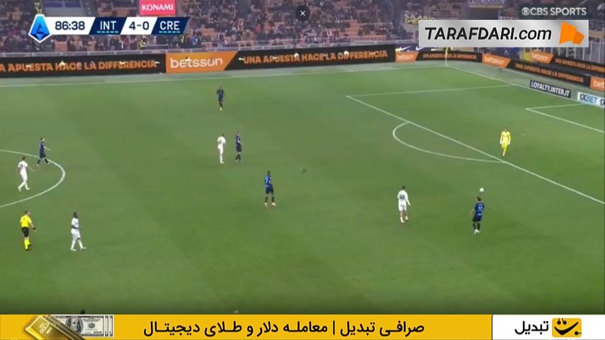 گل فدریکو بوناتزولی به اینتر (اینتر 4-1 کرمونزه)
