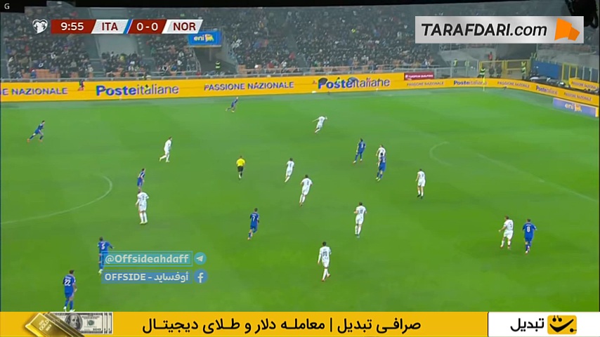 گل پیو اسپوزیتو به نروژ (ایتالیا 1-0 نروژ) 