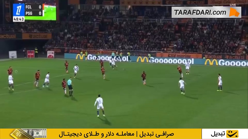 گل نونو مندس به لوریان (لوریان 0-1 پاری سن ژرمن)
