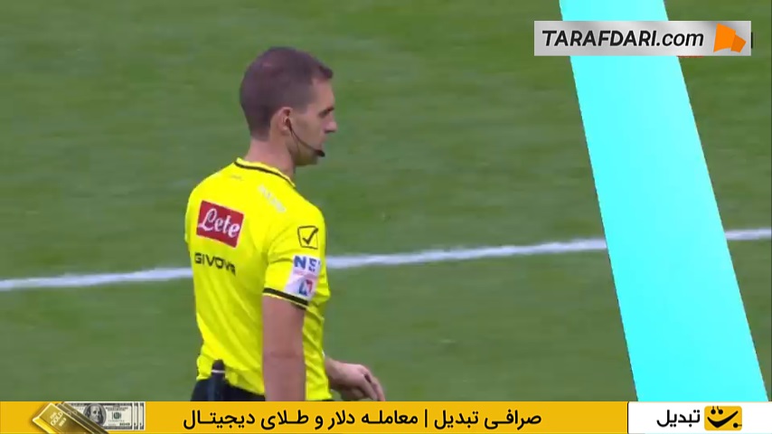 گل خوان کوادرادو به میلان از روی نقطه پنالتی (میلان 1-1 پیزا)