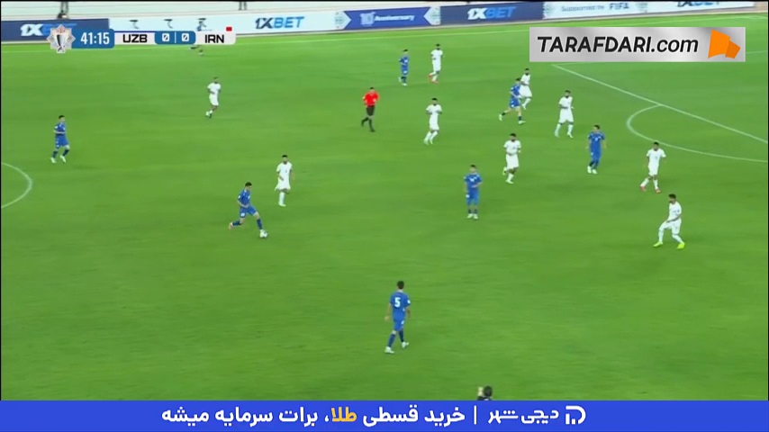 فرصت‌سوزی بازیکنان ازبکستان مقابل دروازه ایران (ازبکستان 0-0 ایران)