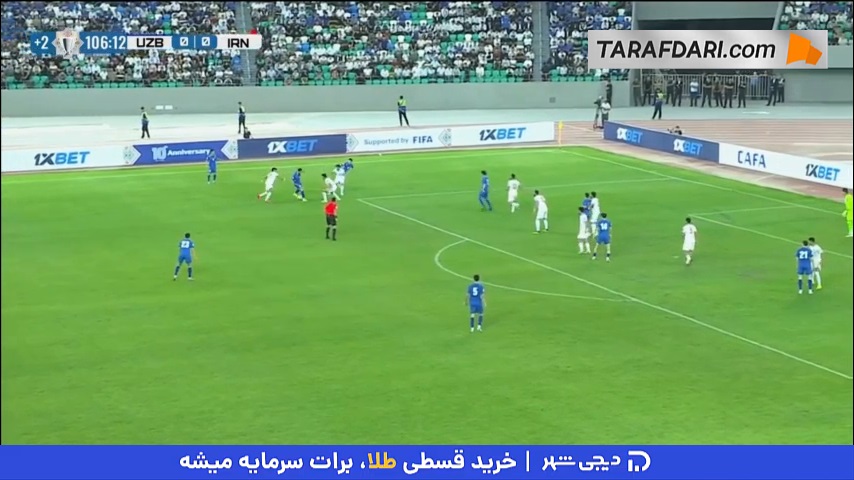 از دست رفتن پنالتی ازبکستان توسط الدر شومورودوف (ازبکستان 0-0 ایران)