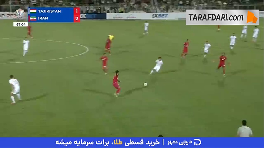 حرکت و خطای عجیب بازیکن تاجیکستان که عصبانیت رامین رضاییان را به دنبال داشت (تاجیکستان 1-2 ایران)