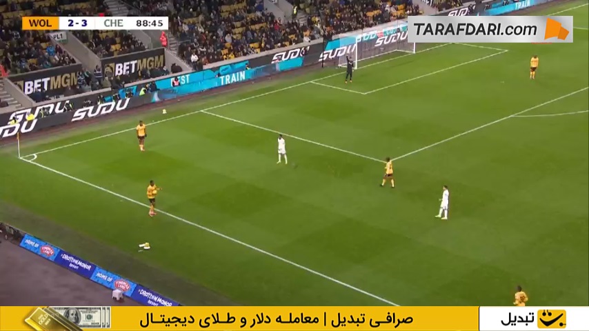 گل دیدنی جیمی گیتنز به وولورهمپتون (وولورهمپتون 2-4 چلسی)