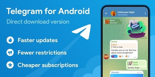 دانلود تلگرام اصلی آپدیت جدید Telegram 12.2.0 نسخه اندروید