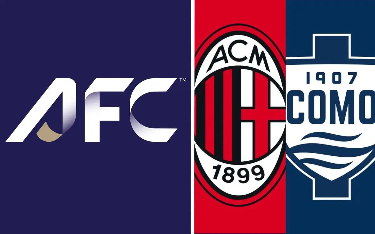 لوگوهای میلان کومو و afc