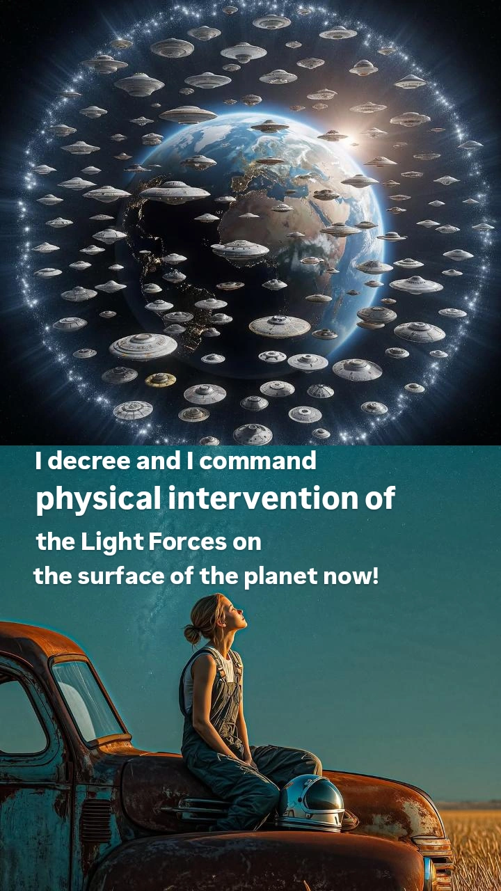 I decree and I command physical intervention of the Light Forces on the surface of the planet now!