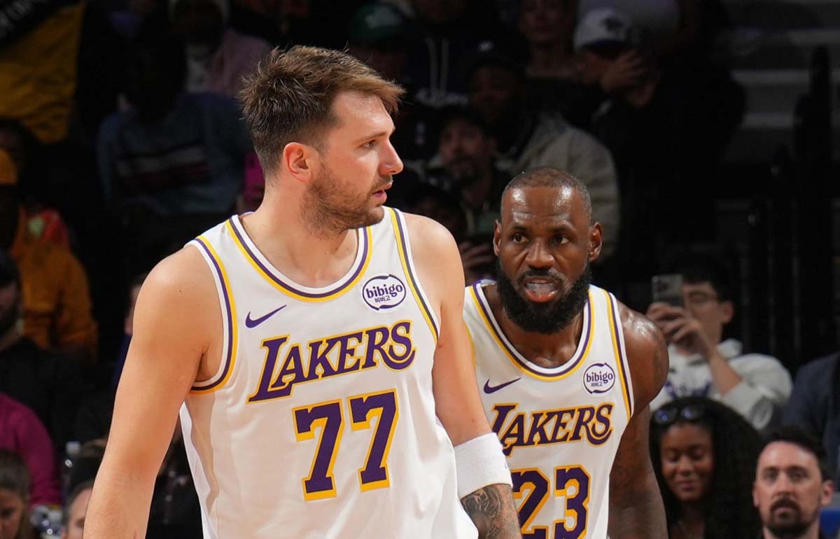 بسکتبال NBA - لبران جیمز - لوکا دانچیچ - لس آنجلس لیکرز