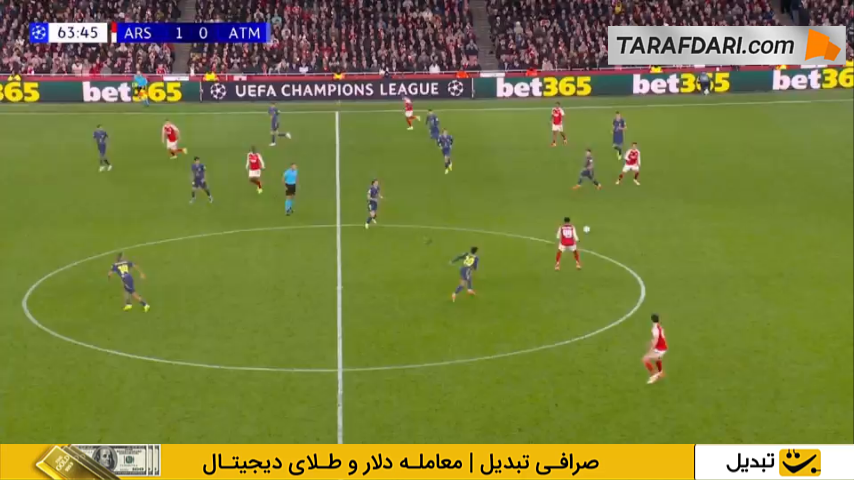 حرکت انفرادی دیدنی مایلز لوئیس اسکلی و گل بغل پای زیبای گابریل مارتینلی به اتلتیکو مادرید (آرسنال 2-0 اتلتیکو مادرید)
