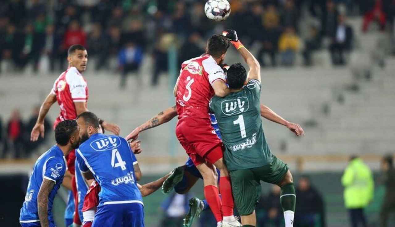 استقلال و پرسپولیس- دربی تهران- ورزشگاه شهر قدس- لیگ بیست و چهارم