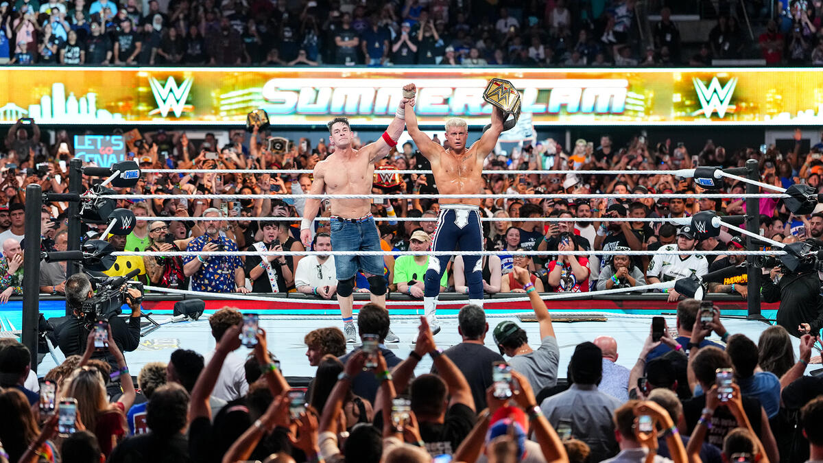 جان سینا و کودی رودز؛ ستارگان کشتی کج و WWE در سامراسلم 2025
