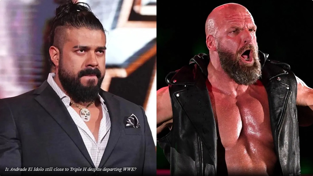 تریپل اچ، ستاره سابق کشتی کج و مدیر ارشد WWE و آندراده، ستاره کشتی کج با سابقه حضور در WWE و AEW