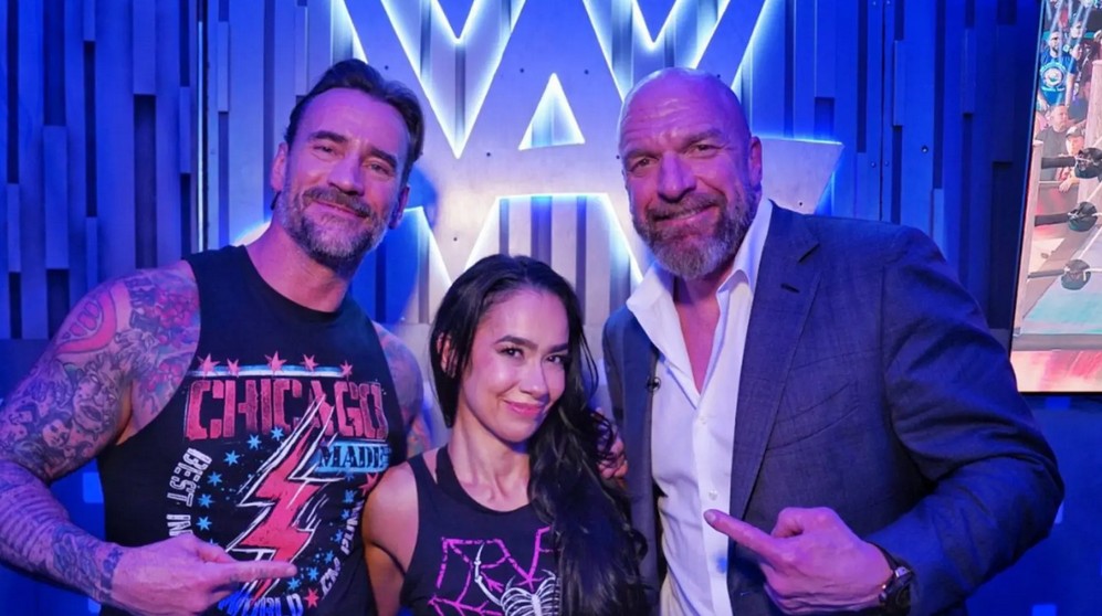 تریپل اچ، ای جی لی و سی ام پانک، ستارگان کشتی کج و WWE