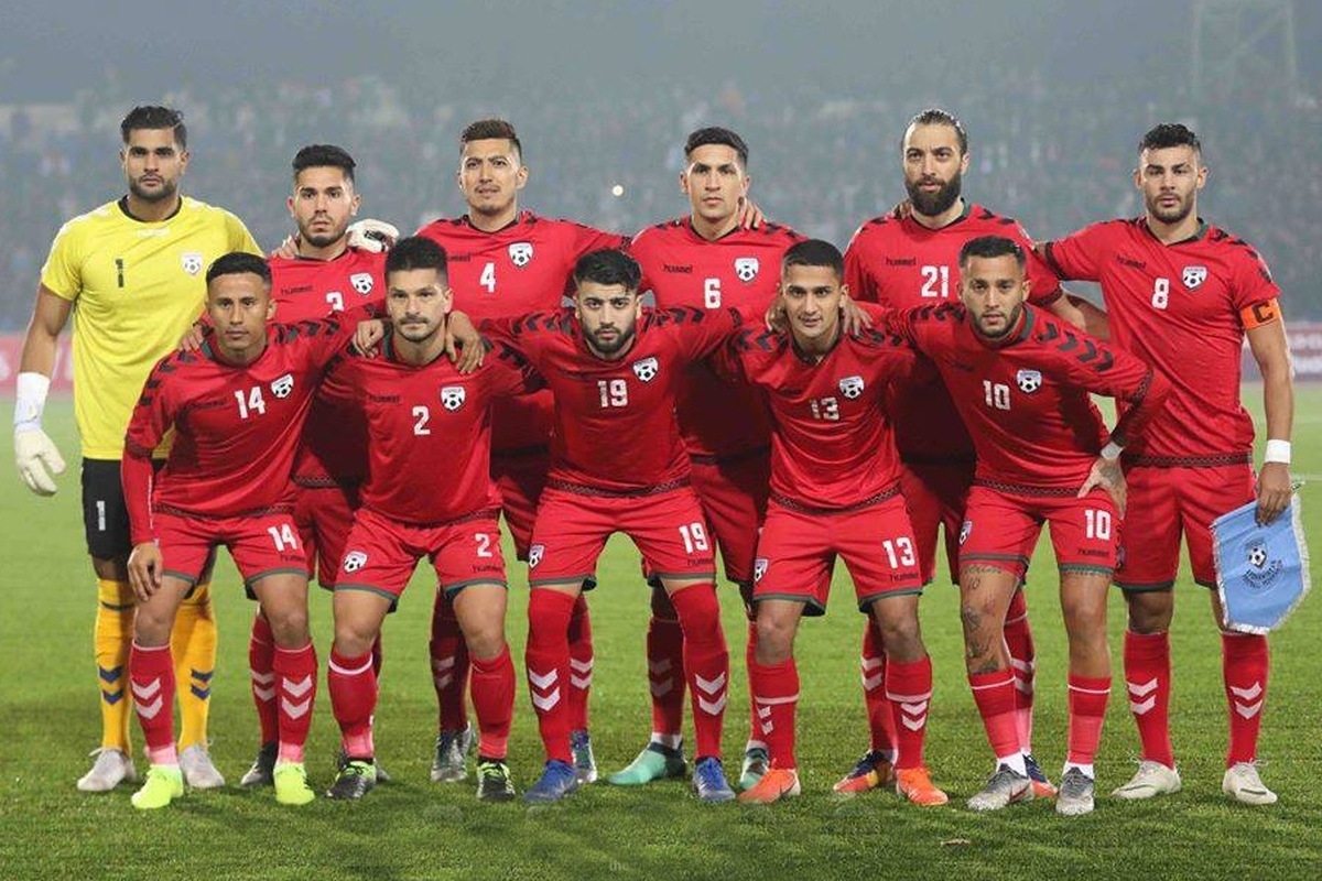 عکس تیمی از بازیکنان تیم ملی افغانستان در سال ۲۰۲۵