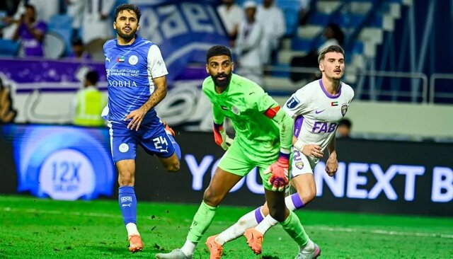 عکس از بازی النصر و العین در لیگ کاپ امارات