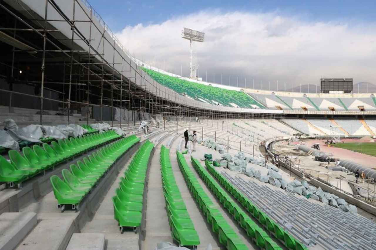 عکس از ورزشگاه آزادی بازسازی شده