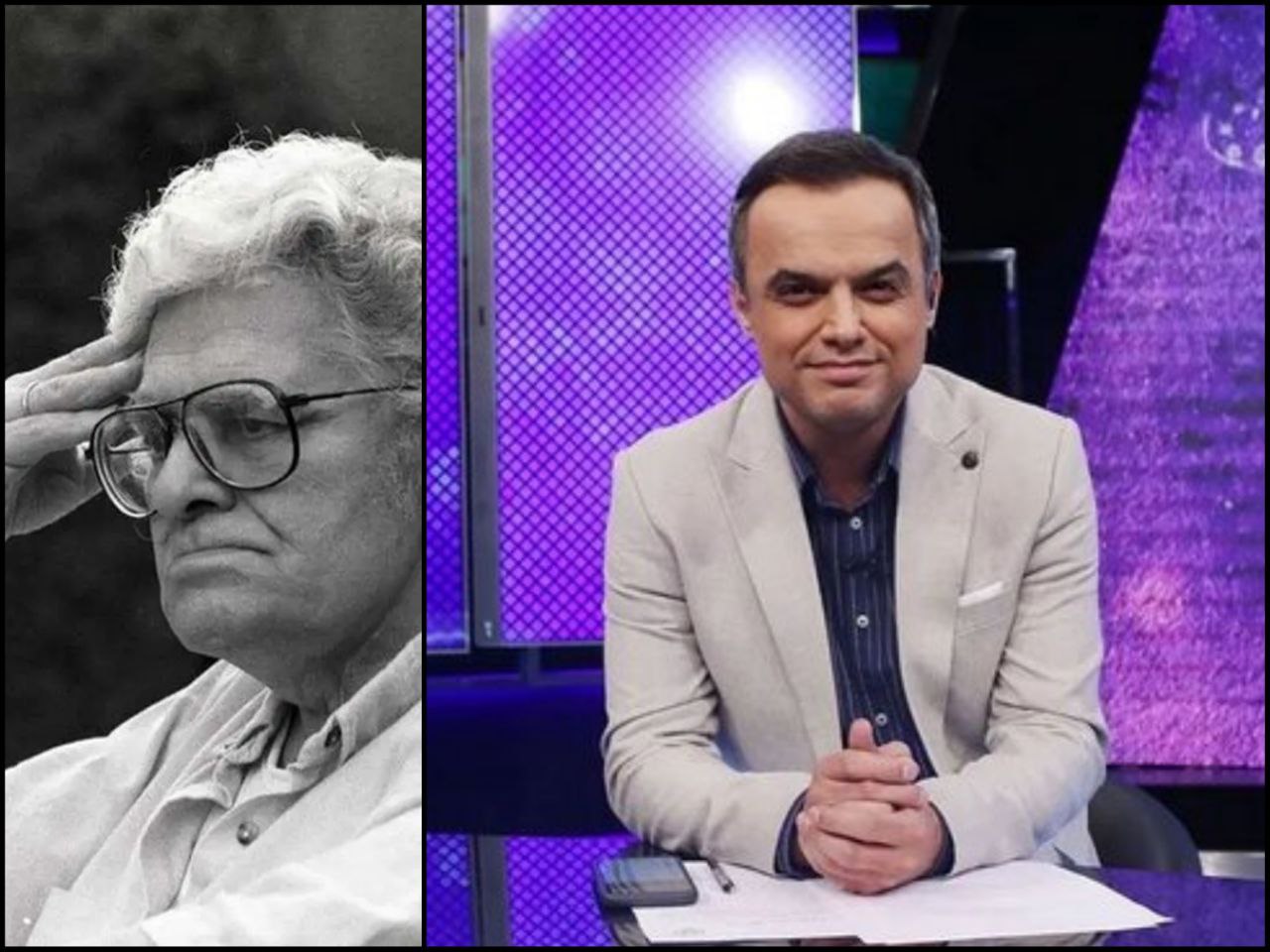 عکس از حمید محمدی و احمد شاملو - طرفداری