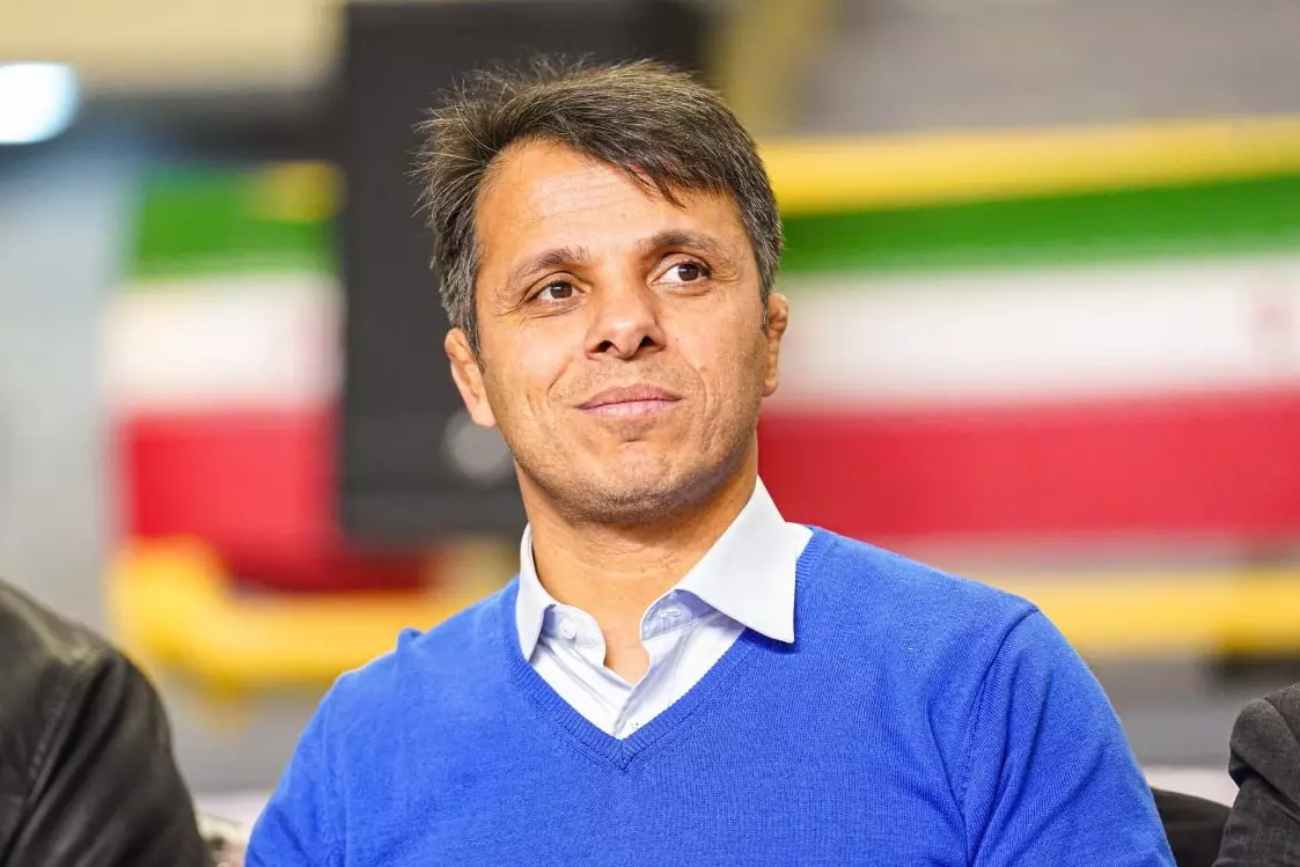 عکس از حسن رنگرز سرمربی تیم ملی کشتی فرنگی ایران