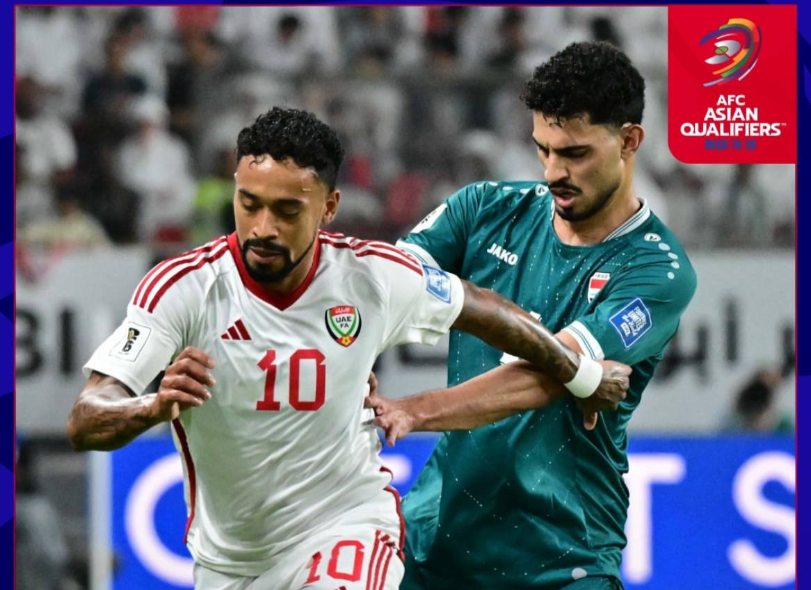 عکس از بازی امارات و عراق در پلیآف جام جهانی ۲۰۲۶