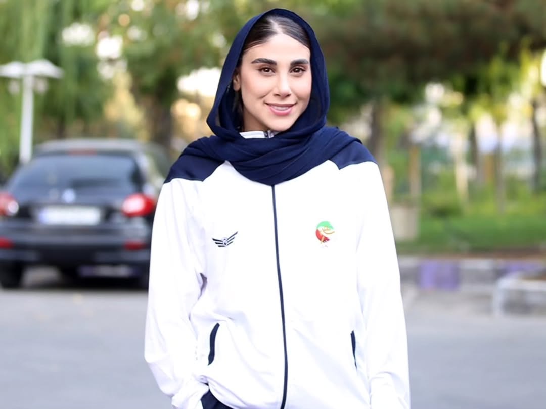 عکس از ناهید کیانی تکواندوکار ایران در قهرمانی جهان